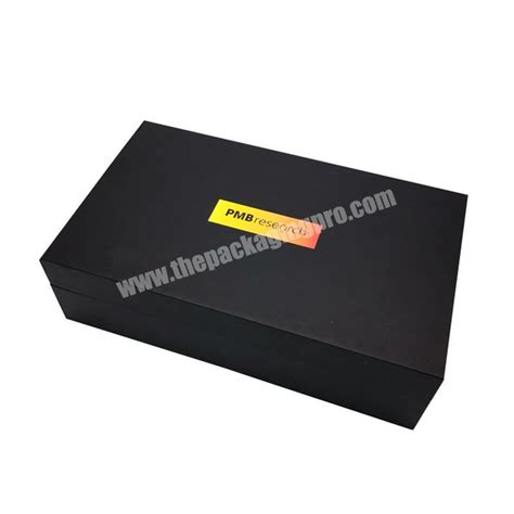 Wax Coated Paper Black Corrugated Cardboard Shoe Box With Lid Custom