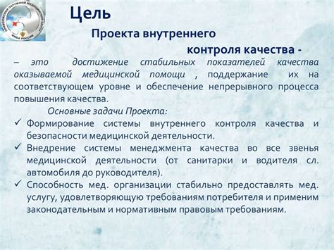 Построение системы внутреннего контроля качества и безопасности ...