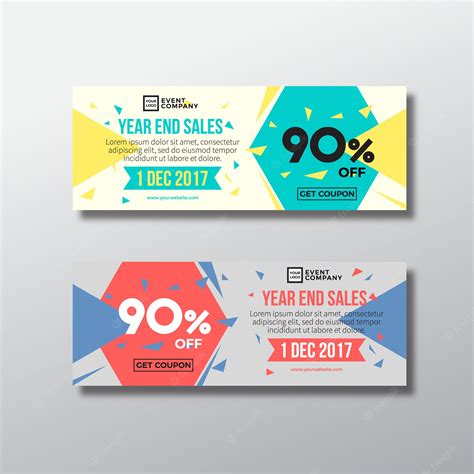 Free Vector | Geometric discount banner