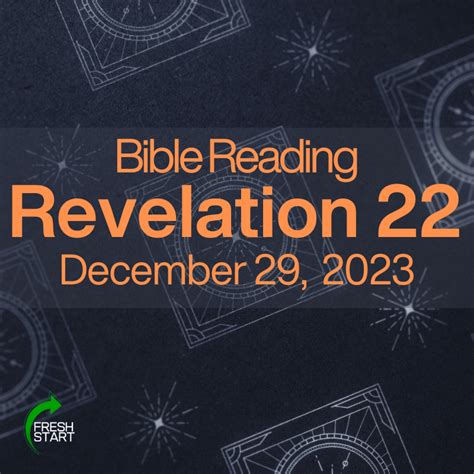 December 29 2023 Bible Reading FRESH START FELLOWSHIP