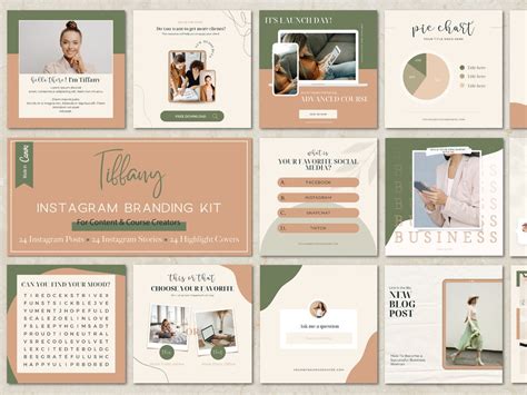 Instagram Branding Kit Brand Identity Kit IG Social Media Branding Kit