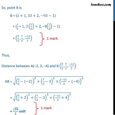 Find Distance Of Point 2i 3j 4k From Line R I 2j K I 3j 9k