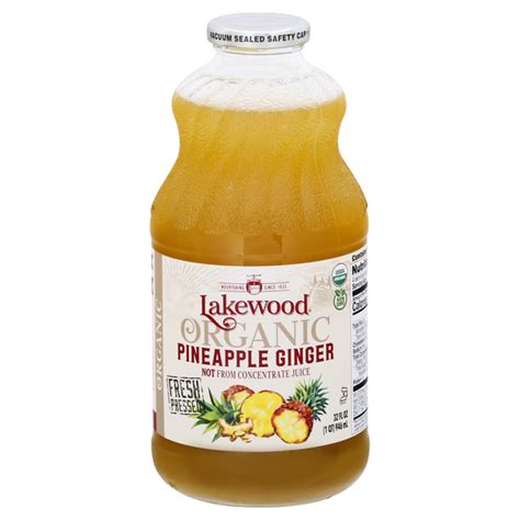 Save on Lakewood Fresh Pressed Pineapple Ginger Juice Organic Order ...