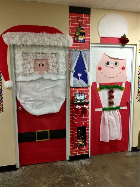 Pin By Ashley Adams On Holidays Christmas Door Decorating Contest Door Decorations Classroom