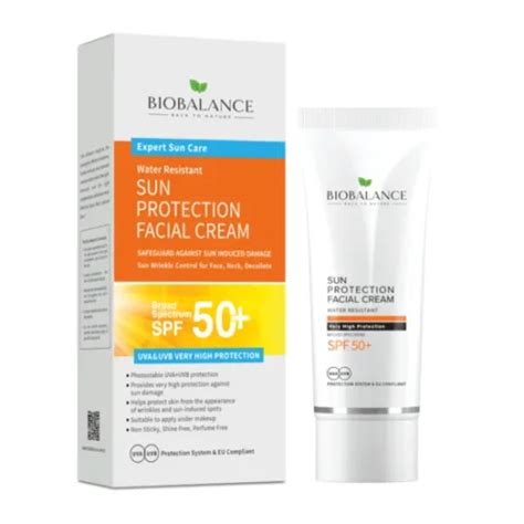 Bio Balance Sun Protection Facial Cream Spf50 Päikesekaitsekreem Näole