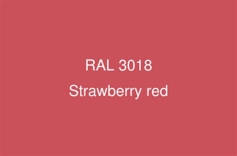 Ral 3018 Colour Strawberry Red Ral Red Colours Ral Colour Chart Uk