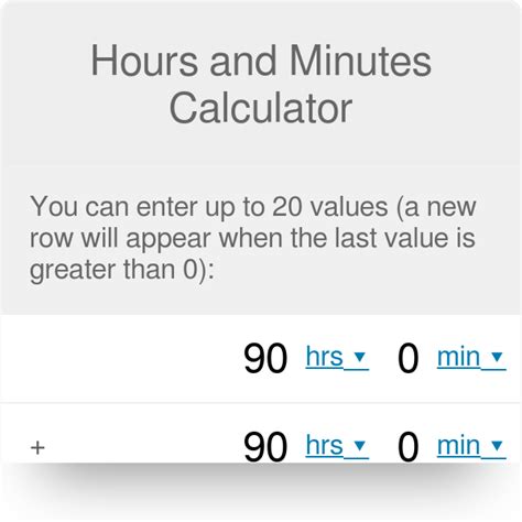 Calculator For Hours And Minutes Deals | nhvac.com