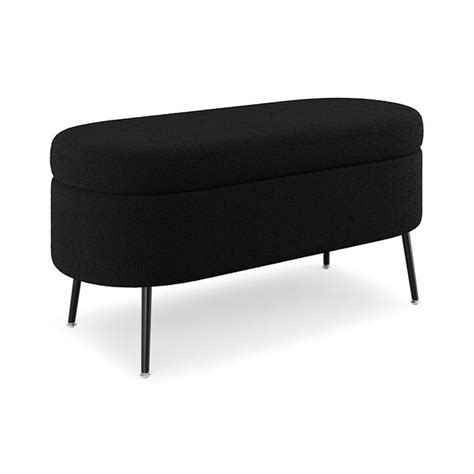 Evie Boucle Storage Ottoman Dunelm