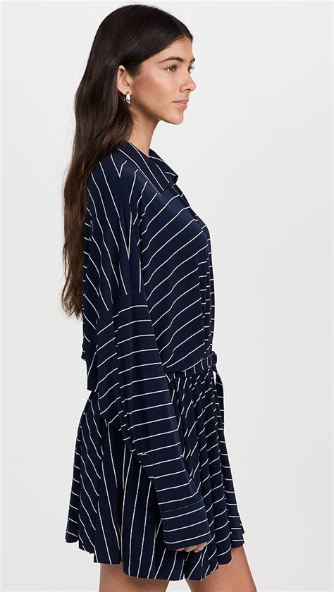 Norma Kamali Super Oversized Shirt Flared Mini Dress Shopbop