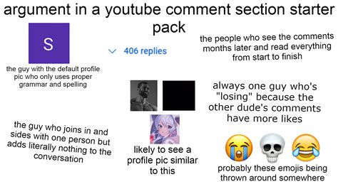 Argument In A Youtube Comment Section Starter Pack Rstarterpacks