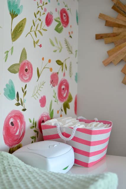 How I Used Spoonflower Wallpaper To Customize Our Daughters Nursery