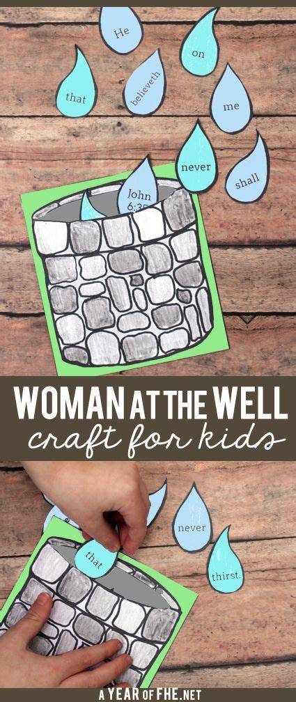 Year 03/Lesson 08: Woman at the Well in 2024 | Bible crafts, Sunday ...