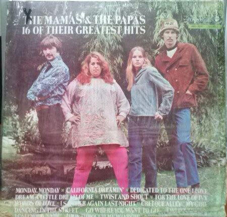 The Mamas The Papas 16 Of Their Greatest Hits 1978 Vinyl Discogs