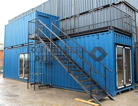 Shipping Container Conversions Ft Ft Retail Units With Platform