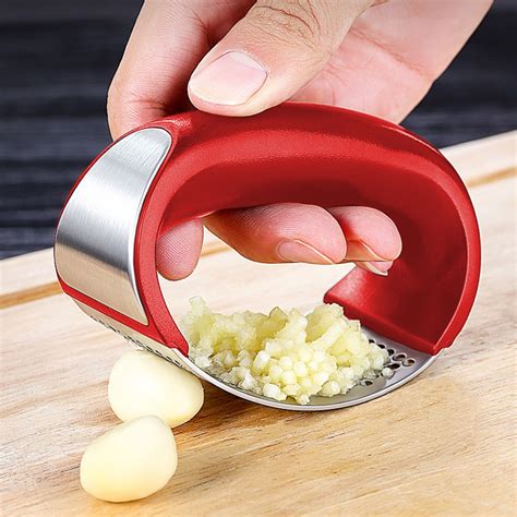 Buy Garlic Press Rocker Stainless Steel Garlic Mincer Garlic Crusher