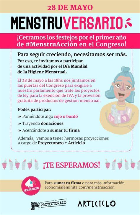 28 De Mayo Día Mundial De La Higiene Menstrual Escritura Feminista