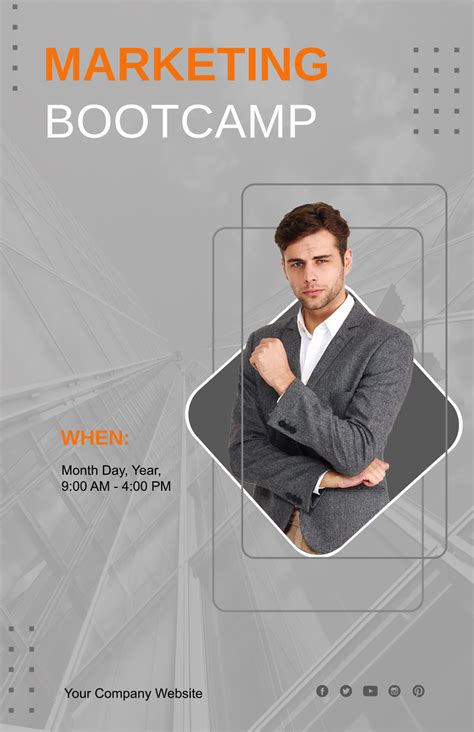 Free Marketing Bootcamp Poster Template to Edit Online