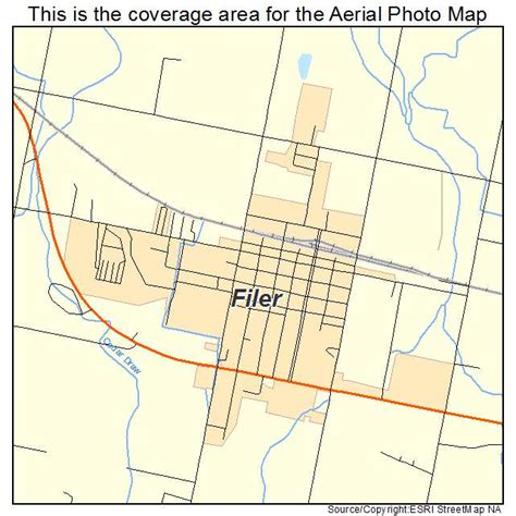 Aerial Photography Map of Filer, ID Idaho