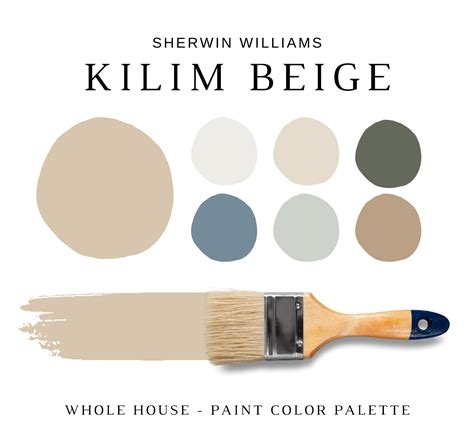 Sherwin Williams Kilim Beige Color Palette Modern Neutral House Paints