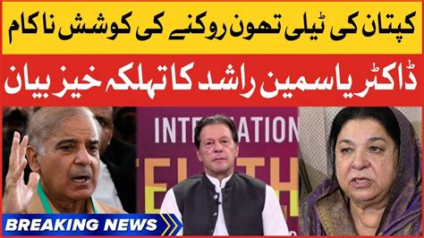 Dr Yasmin Rashid Big Statement Unsuccessful Attempt To Stop Imran