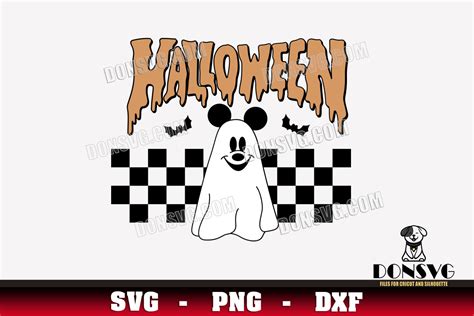 Halloween Mickey Mouse Ghost Svg Png Dxf For Cricut Silhouet Inspire