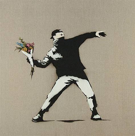 Banksy Flower Thrower | Banksy Art Gallery