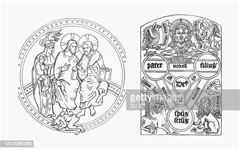 Trinity Of God Wood Engravings Published In 1893 High-Res Vector Graphic - Getty Images