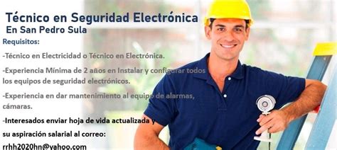 T Cnico En Seguridad Electr Nica San Pedro Sula