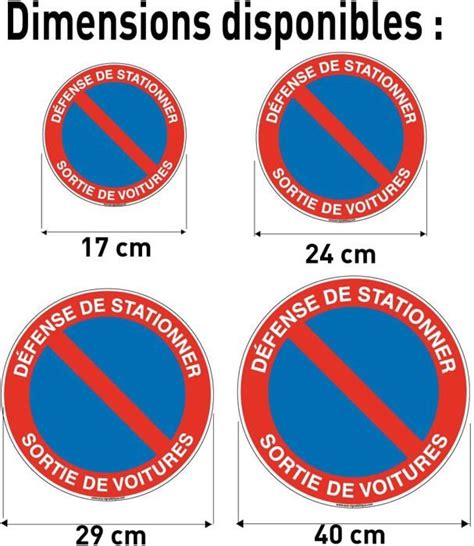 Panneau De Signalisation Circulaire En Pvc 1 5 Mm Ø 400 Mm