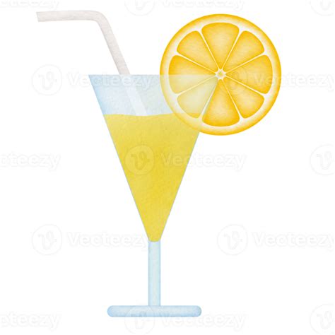 Lemonade Drink Watercolor Illustration 23980707 Png