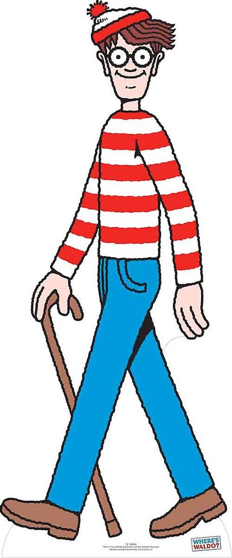 Where's Wally? / Waldo? Lifesize Cardboard Cutout / Standee / Stand Up ...