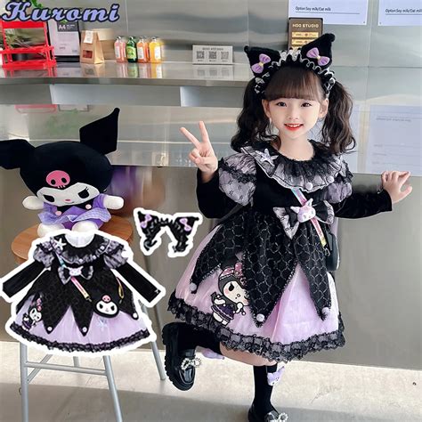 Vestidos De Anime Sanrio Kuromi Para Ni As My Melody Cinnamoroll