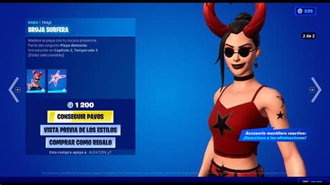 Vuelve Skin Bruja Surfera Nueva Tienda Fortnite Hoy De Marzo En