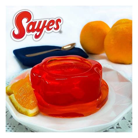 Polvo Para Preparar Gelatina De Agua Sayes Sabor Naranja 120 G Bodega