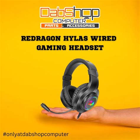 Redragon Hylas Wired Gaming Headset Black H P Rgb Shopee