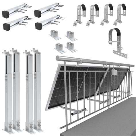 Nuafix Balkongel Nde Halterung Rund F R Solarmodule Nuasol