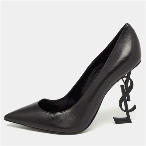 Saint Laurent Black Leather Opyum Pumps Size Saint Laurent Paris