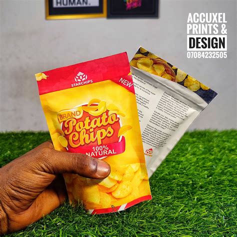 Get Custom Chips Packaging Pouch Design And Printing Low Minimum Order