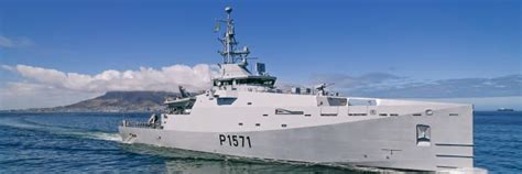 Damen Shipyards Cape Town Delivers First Of Three Multi Mission Inshore Patrol Vessels To South