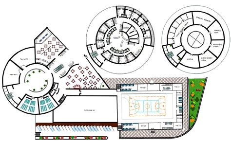 Sports Club House Layout Plan AutoCAD Drawing DWG Cadbull