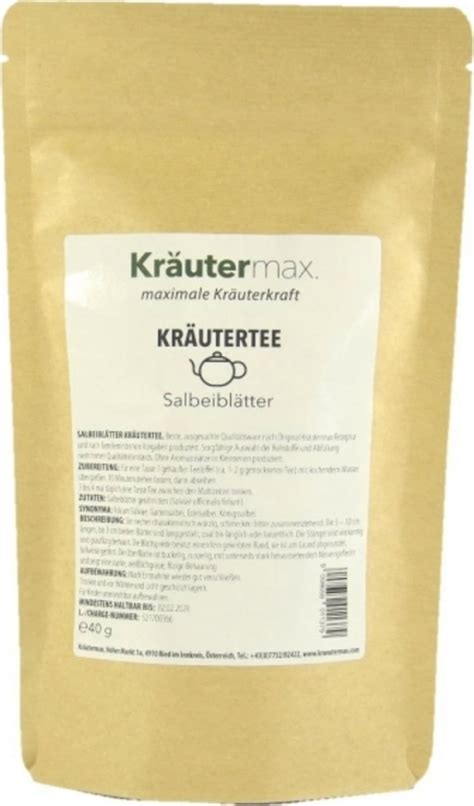 Infusion Aux Feuilles De Sauge Kr Uter Max Boutique En Ligne