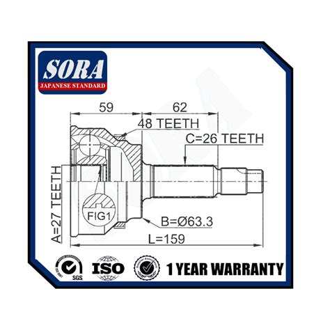 To A Cv Joint Toyota Rav Voxy Allion Aca Azr Azt Abs