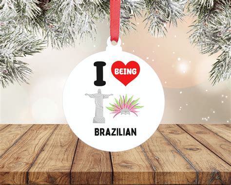 Brazilian Christmas Ornament Personalized Ornaments Brazil - Etsy