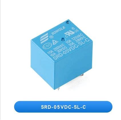 10 шт Реле электромагнитное 05В 10А 5ПИН SRD 05VDC SL C купить с