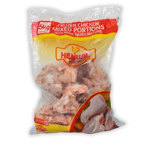 Frozen Chicken Mixed Portions With Brine Based Mixture 5kg