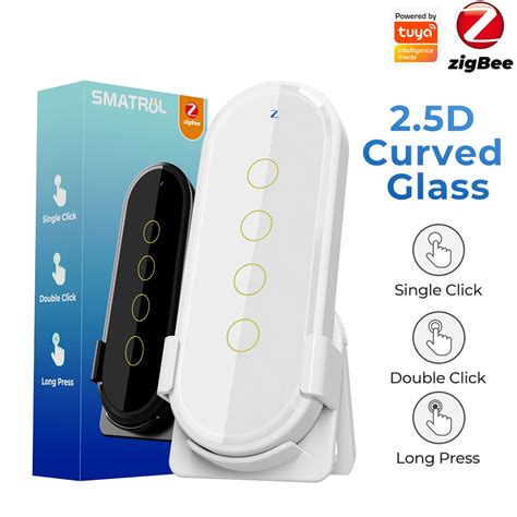 Smatrul Tuya Zigbee Wireless Smart Home Scene Switch Light Gang