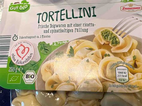 Gutbio Tortellini Mit Ricotta Und Spinat Kalorien Neue Produkte Fddb