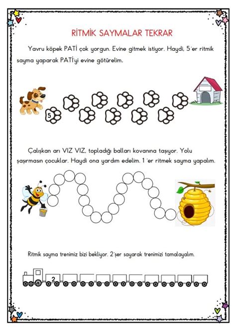 Ritmik Sayma Etkinlikleri 1 Sınıf