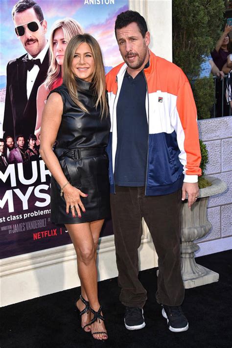 Jennifer Aniston And Adam Sandler At The Murder Mystery Los Angeles Premiere Tom Lorenzo