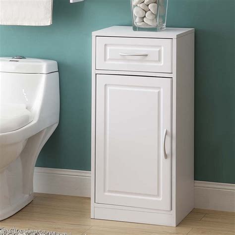 4d Concepts White Bathroom Base Cabinet With One Door